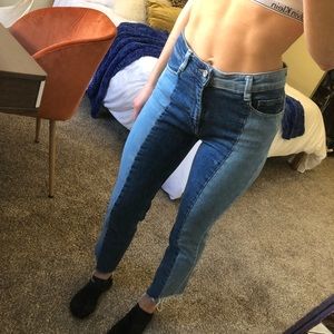 Bershka two toned jeans size 26